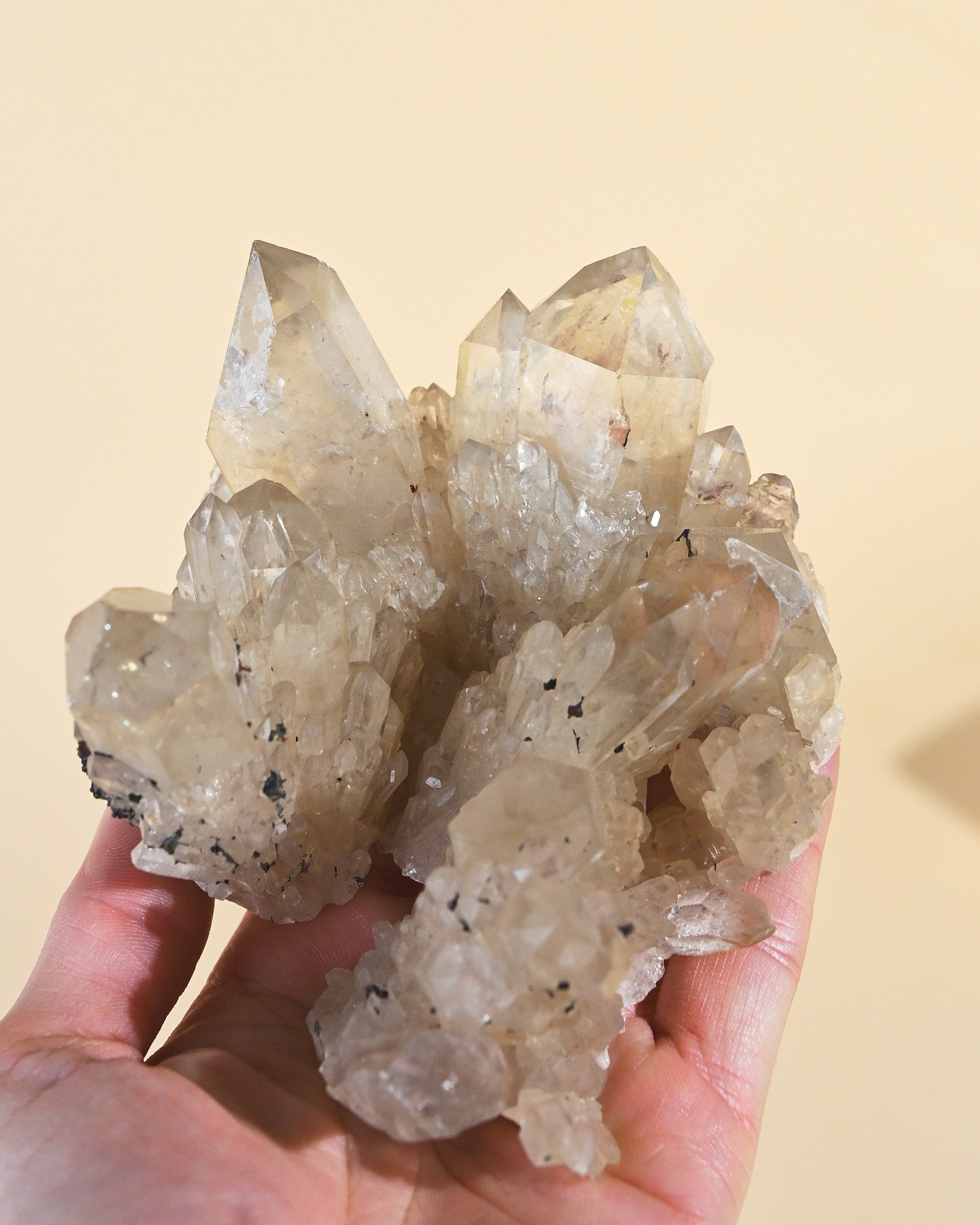 Natural Citrine Quartz Cluster
