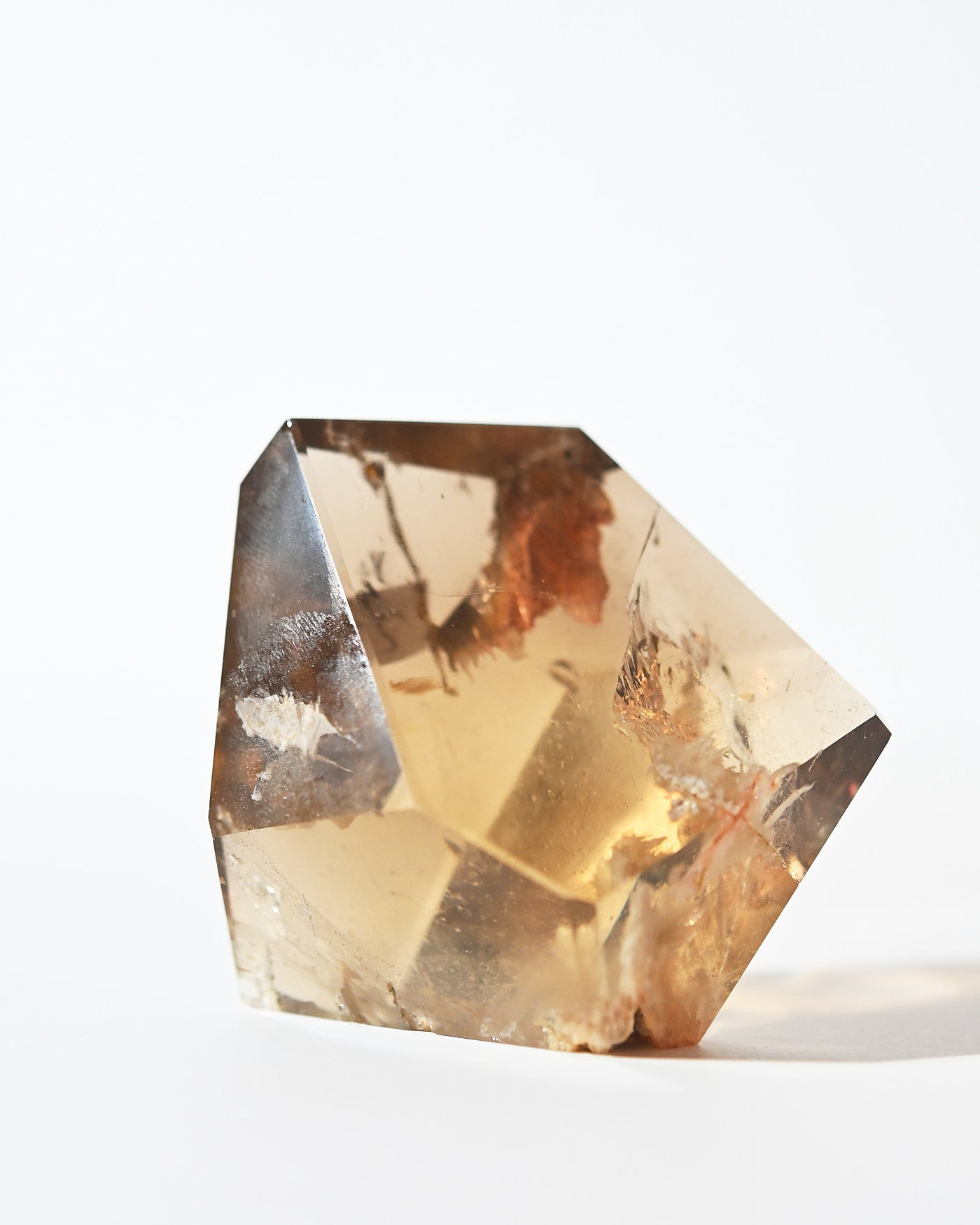 Smoky Citrine Geometric Free Form 132g