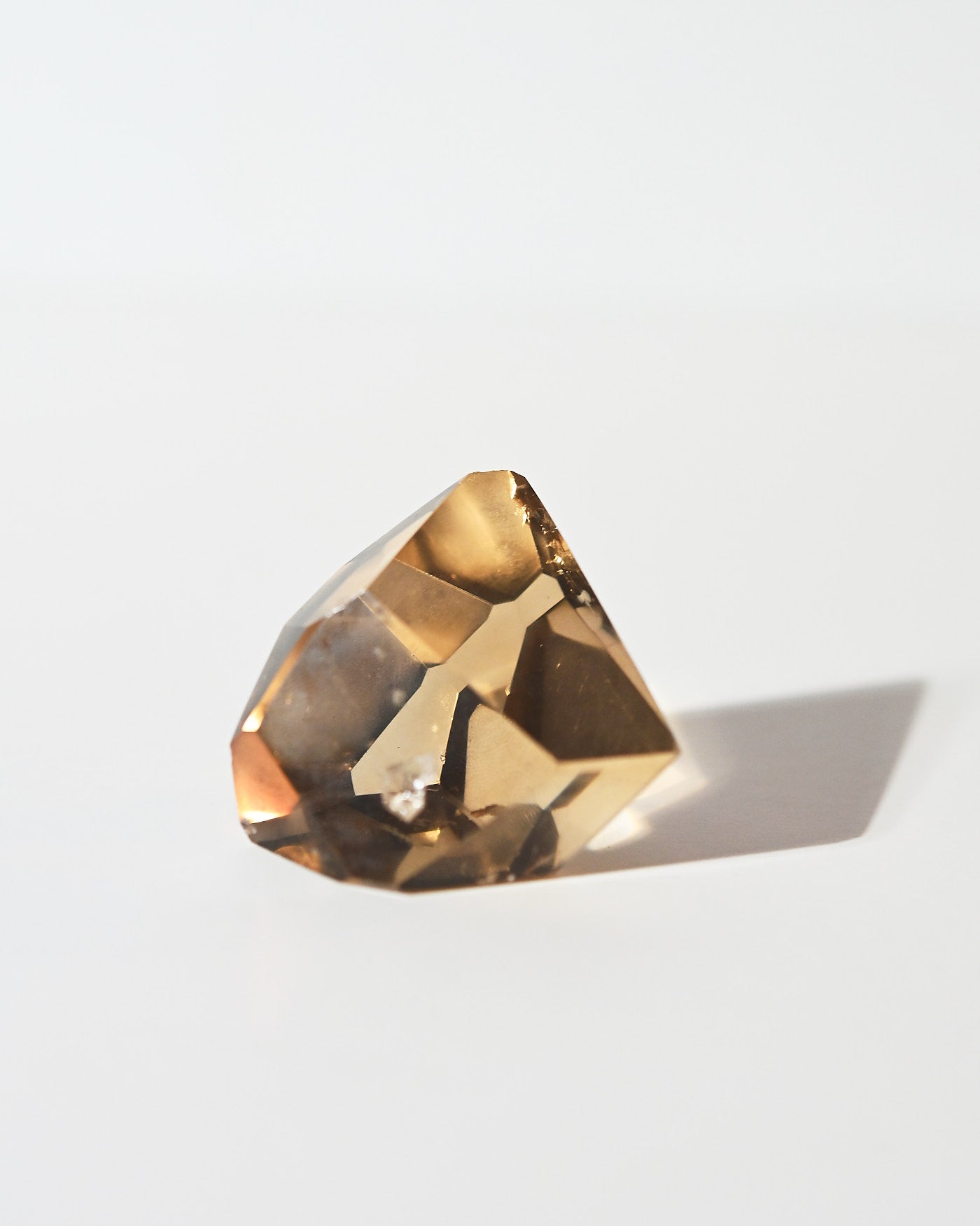 Brazilian Citrine Geometric Free Form 59g