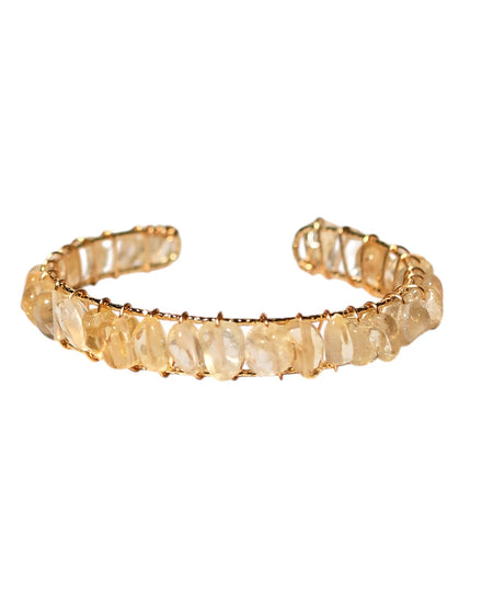 Citrine Bangle — Citrine crystal specimen
