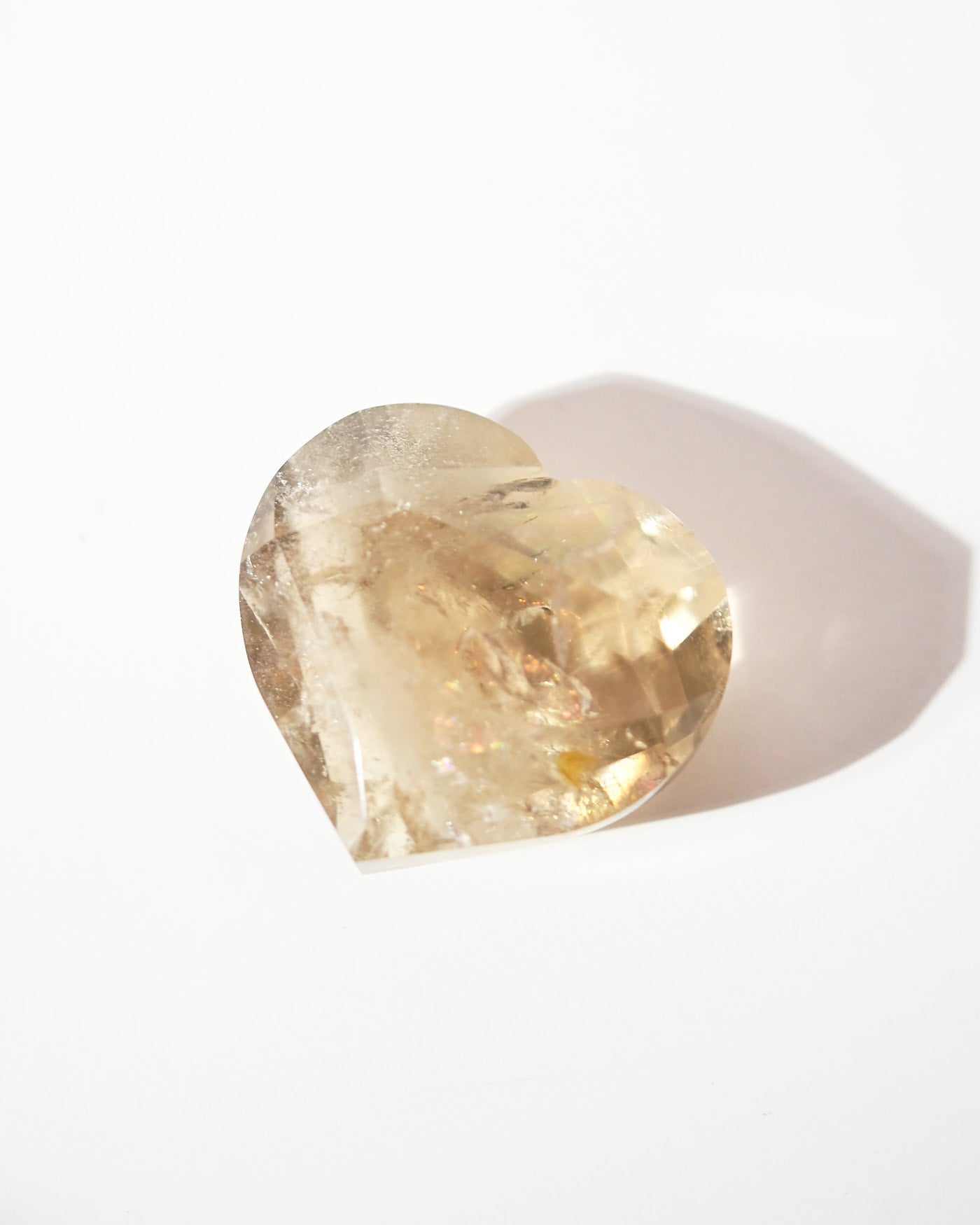 Natural Citrine Heart 98g