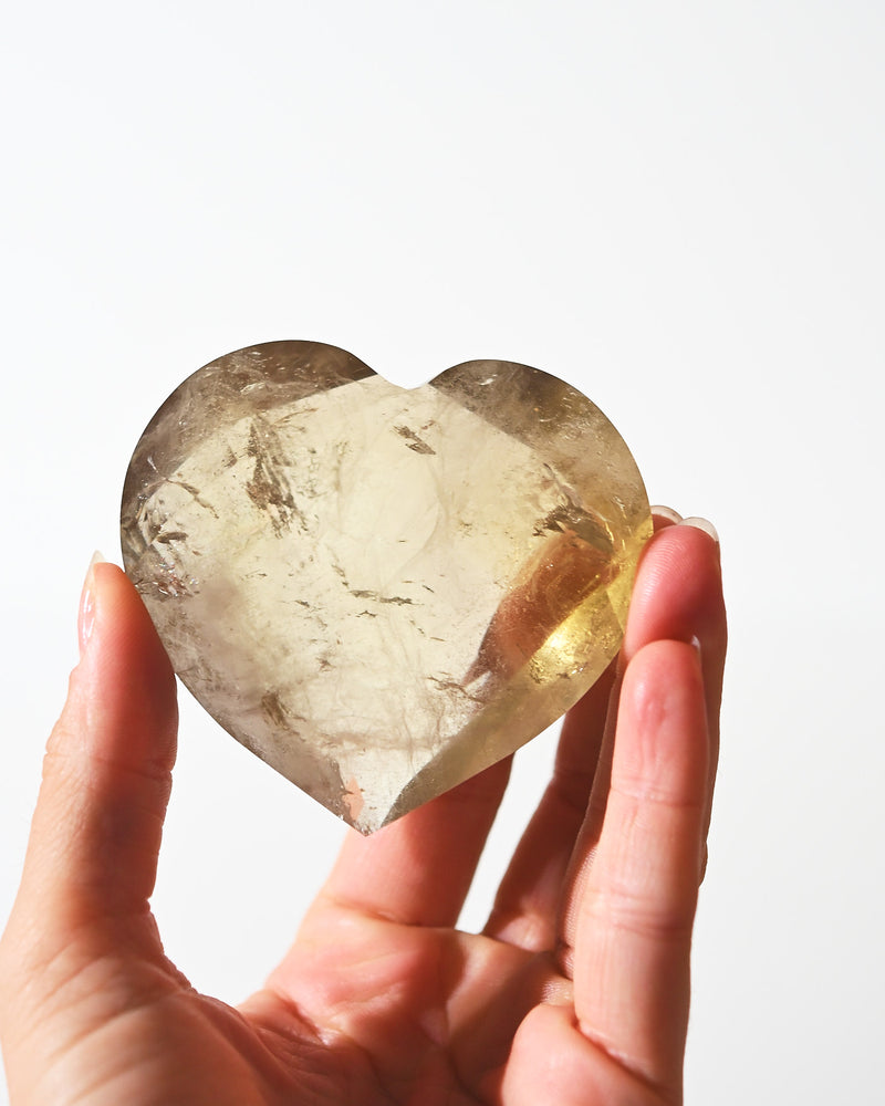Natural Citrine Heart 170g