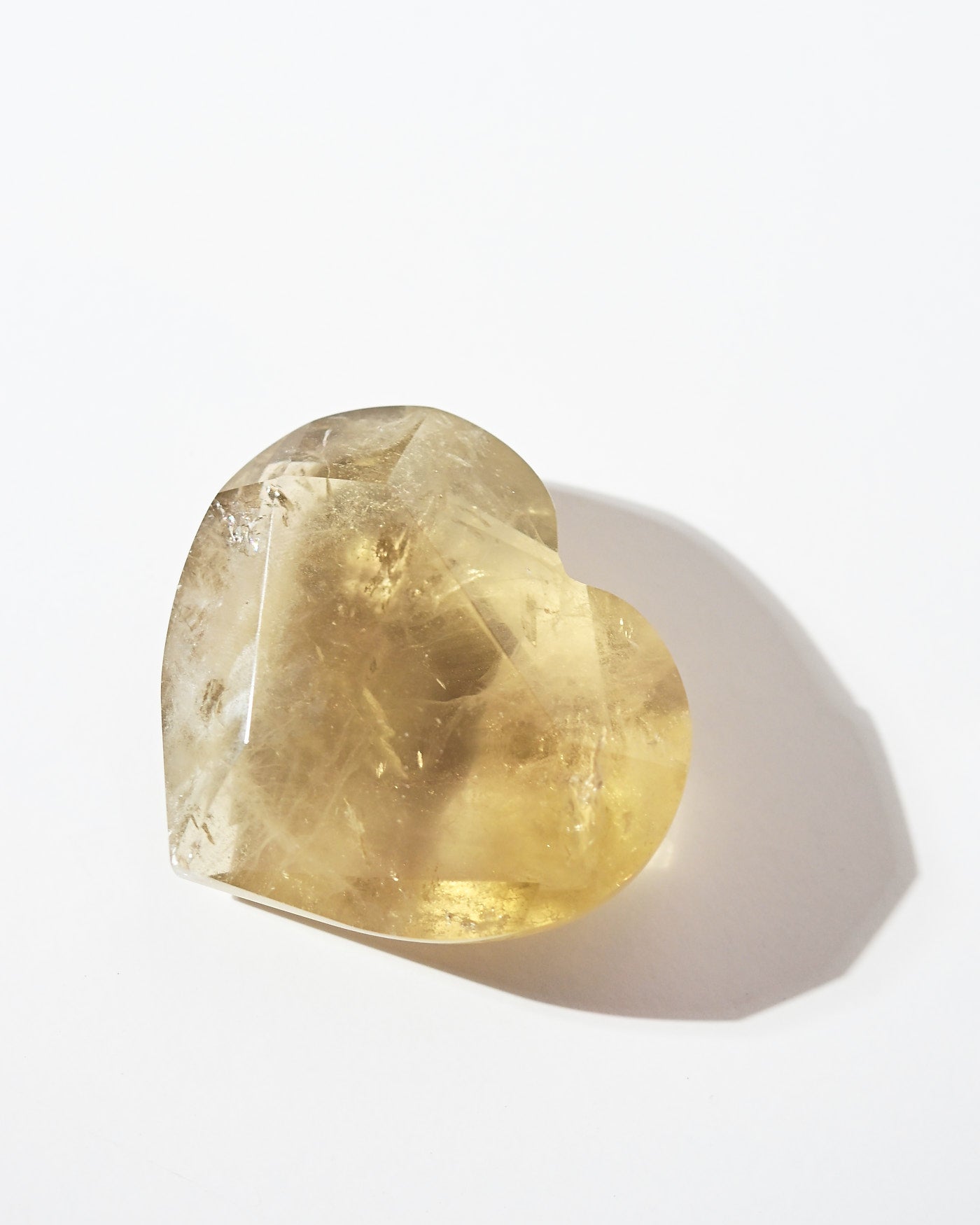 Natural Citrine Heart 170g