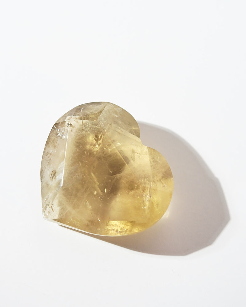 Natural Citrine Heart