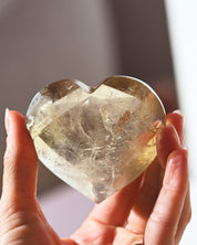 Natural Citrine Heart 170g