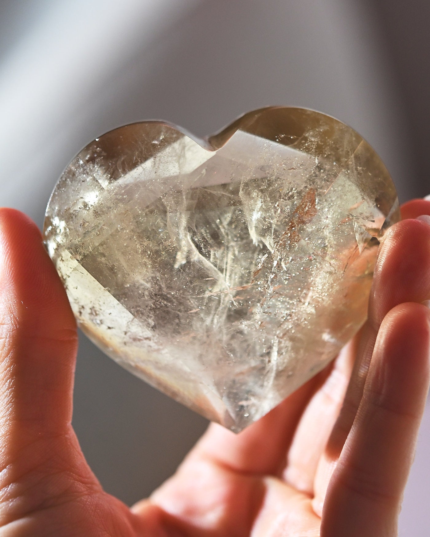 Natural Citrine Heart 170g