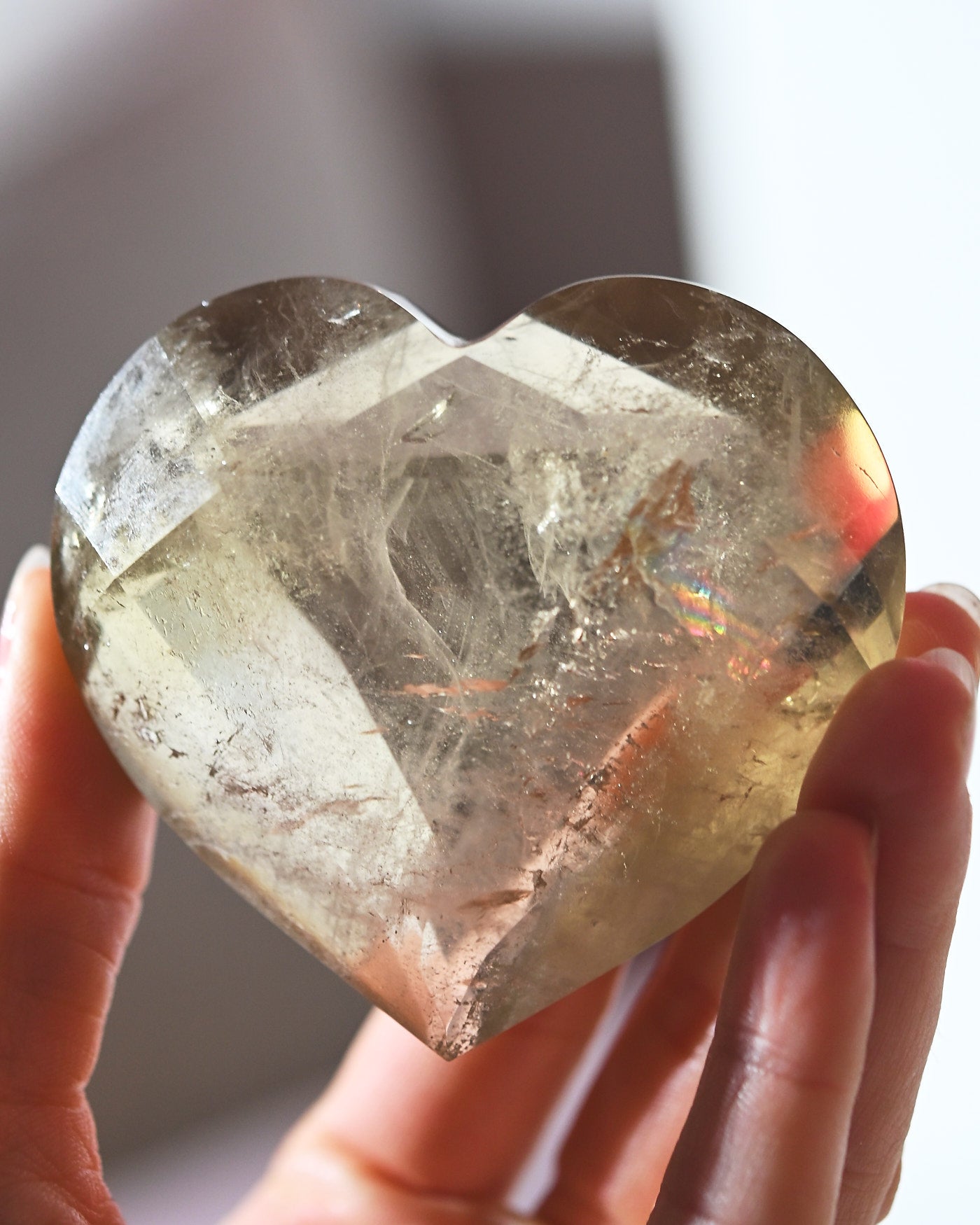 Natural Citrine Heart 170g