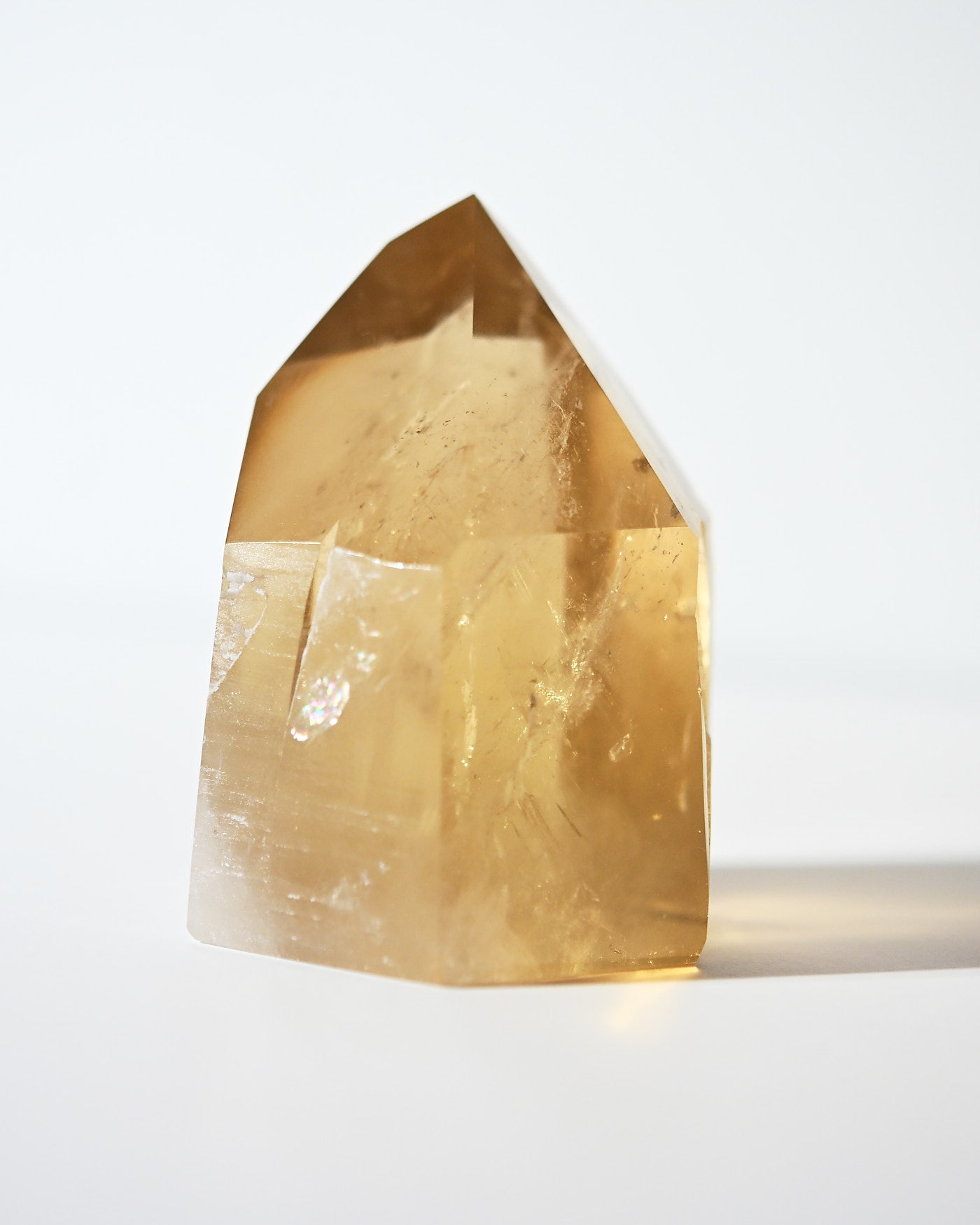 Citrine Tower 459g transparency detail