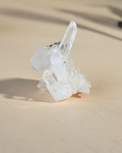 Colombian Lemurian Quartz Point - clear quartz crystal point side view
