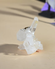 Colombian Lemurian Quartz Point - clear quartz crystal point in natural light