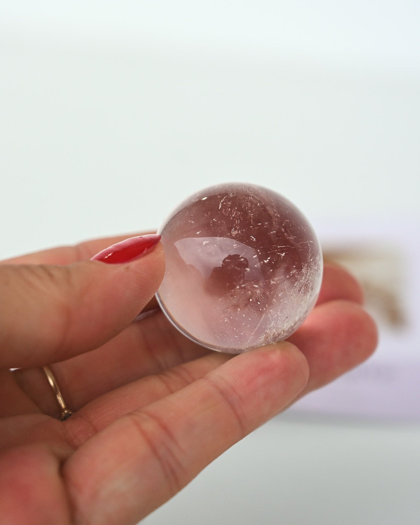 Mini Clear Quartz Sphere LG
