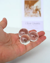 Mini Clear Quartz Sphere MD detail