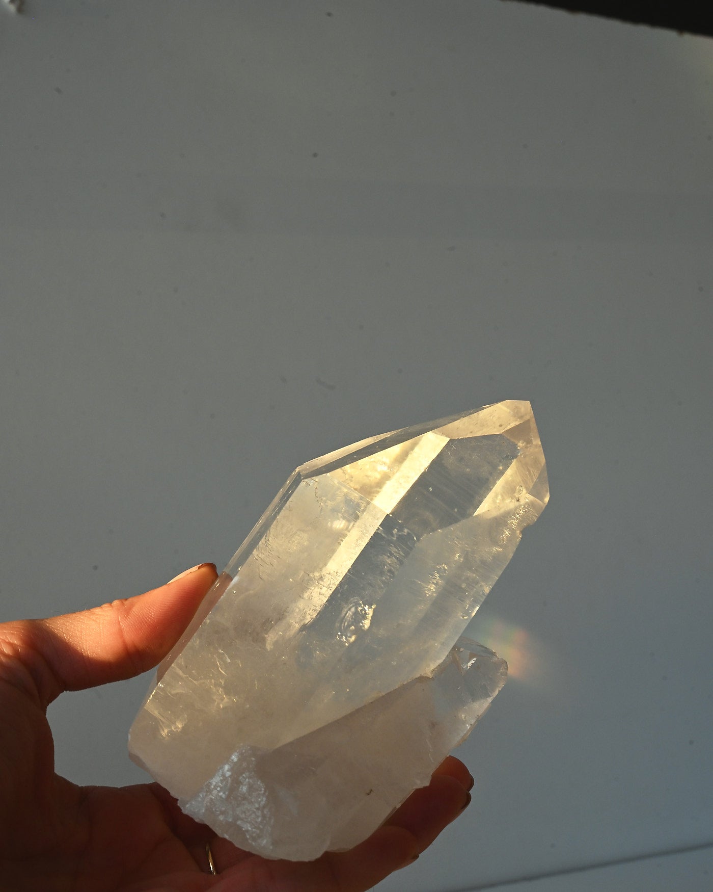 Clear Quartz Freeform 624g detail