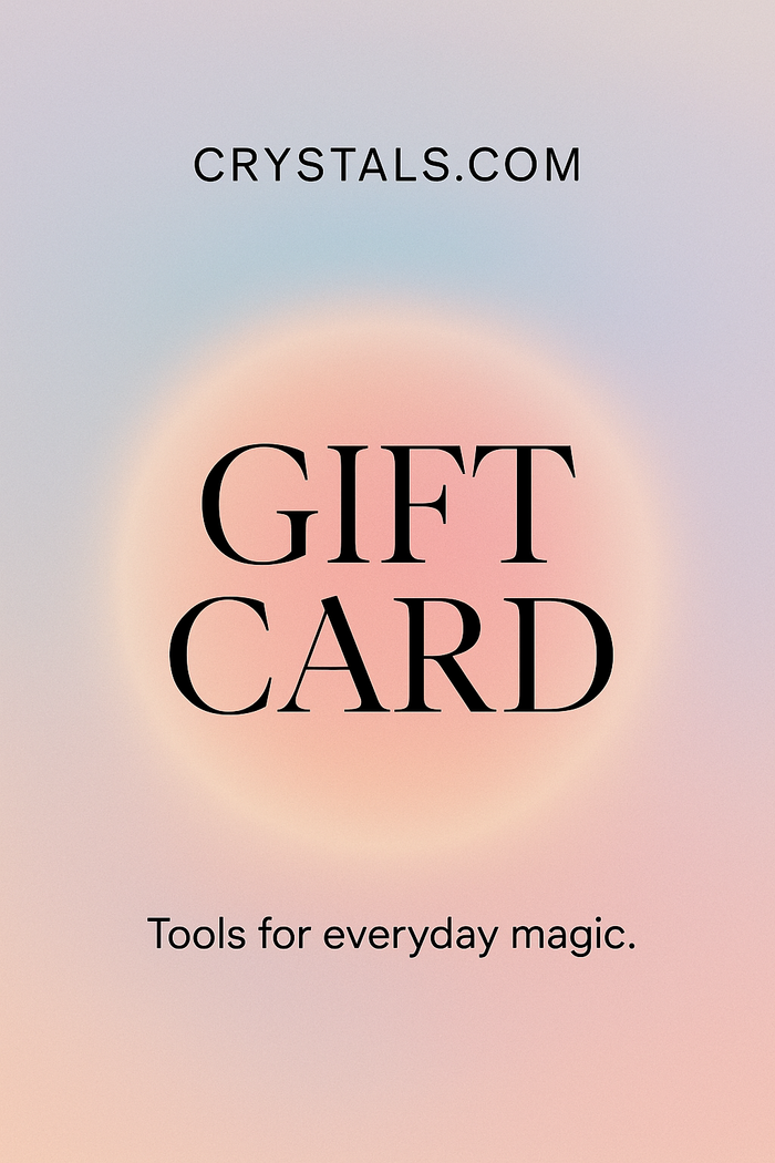 Gift card for Crystals.com, cool holiday gift ideas