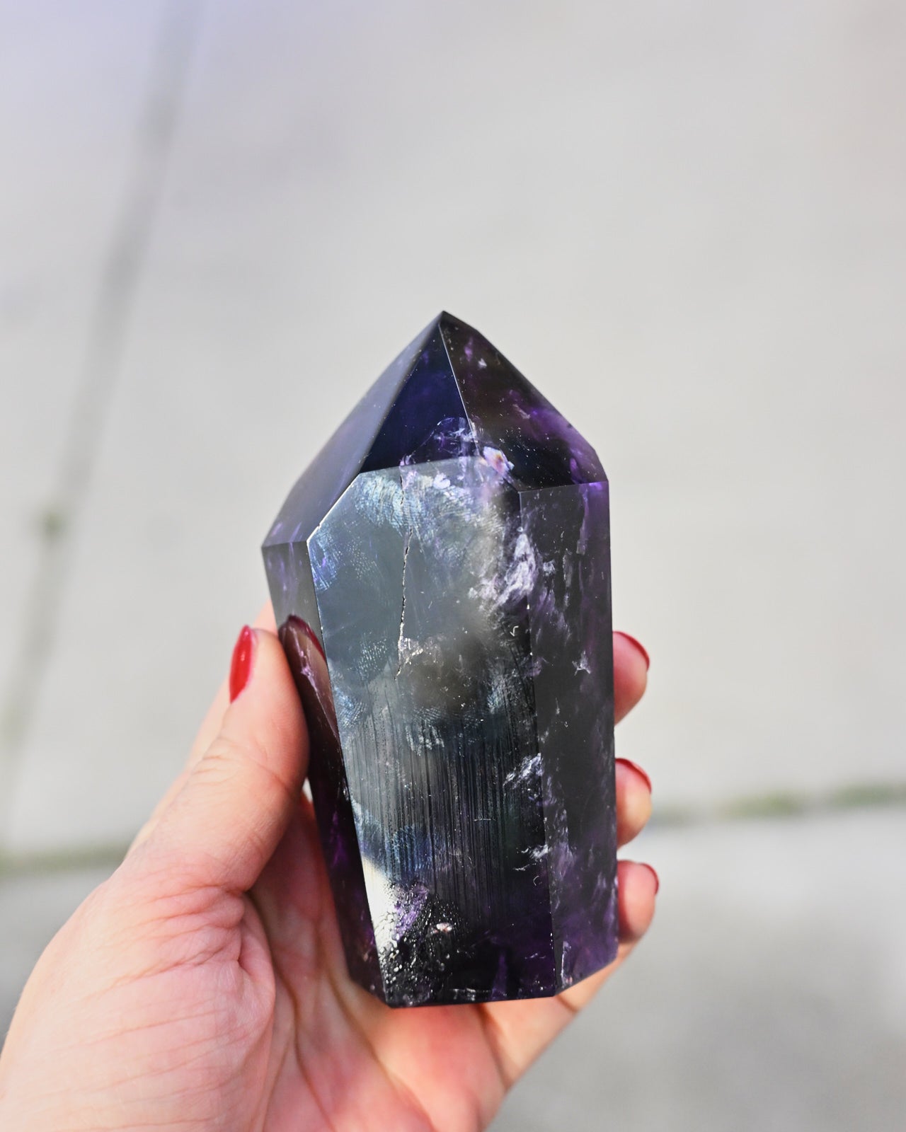 Deep Purple Amethyst Tower – Brazil (4")