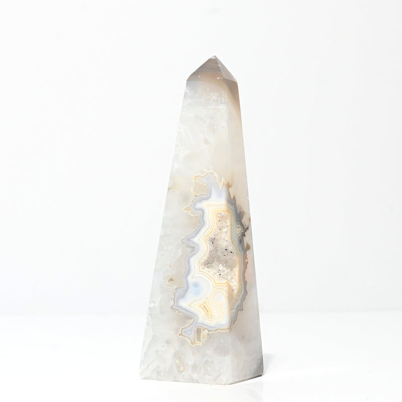 Druzy Agate Obelisk