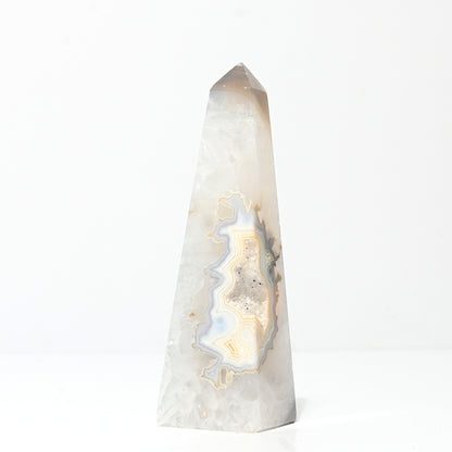 Druzy Agate Obelisk