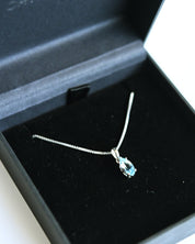 Blue Topaz Pendant in Crystals.com gift box