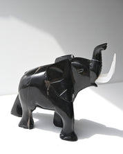 Black Onyx Elephant Carving