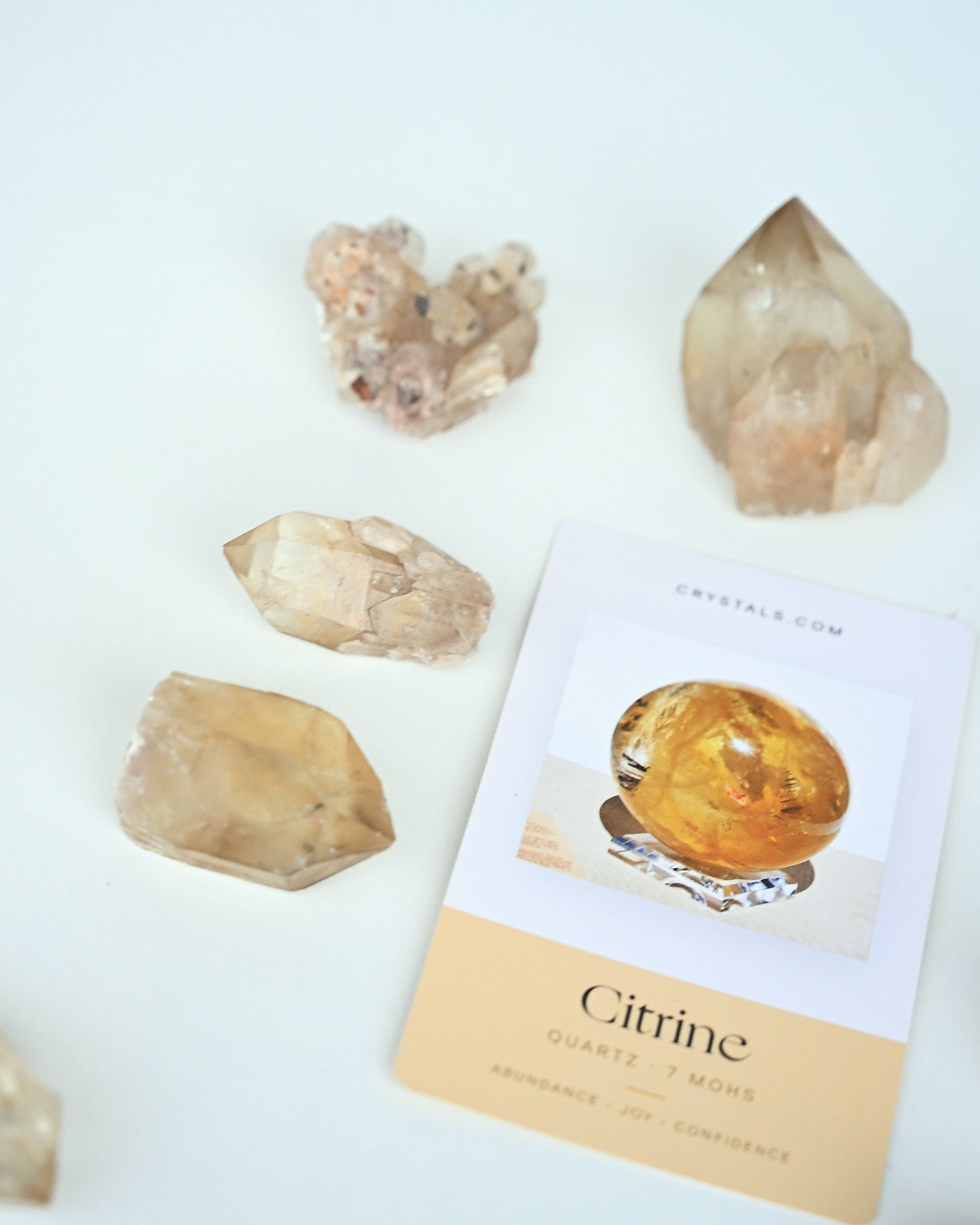 Elestial Citrine Cluster detail