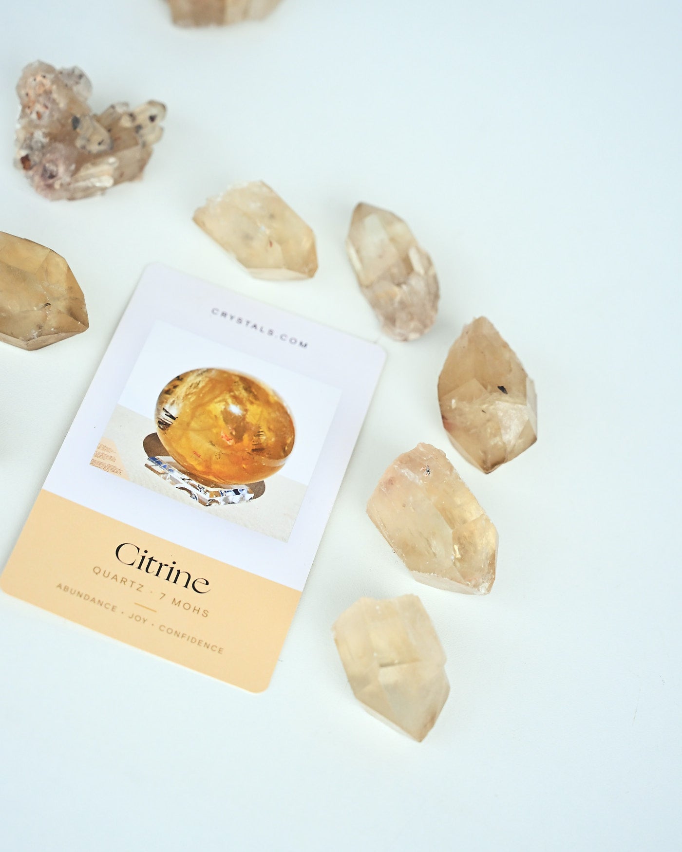 Elestial Citrine Cluster in hand