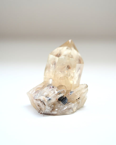 Elestial Citrine Cluster — Citrine crystal specimen