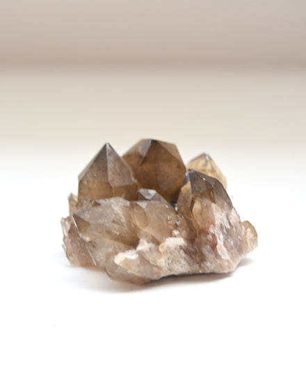 Smoky Elestial Citrine Cluster — Citrine crystal specimen