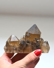 Smoky Elestial Citrine Cluster