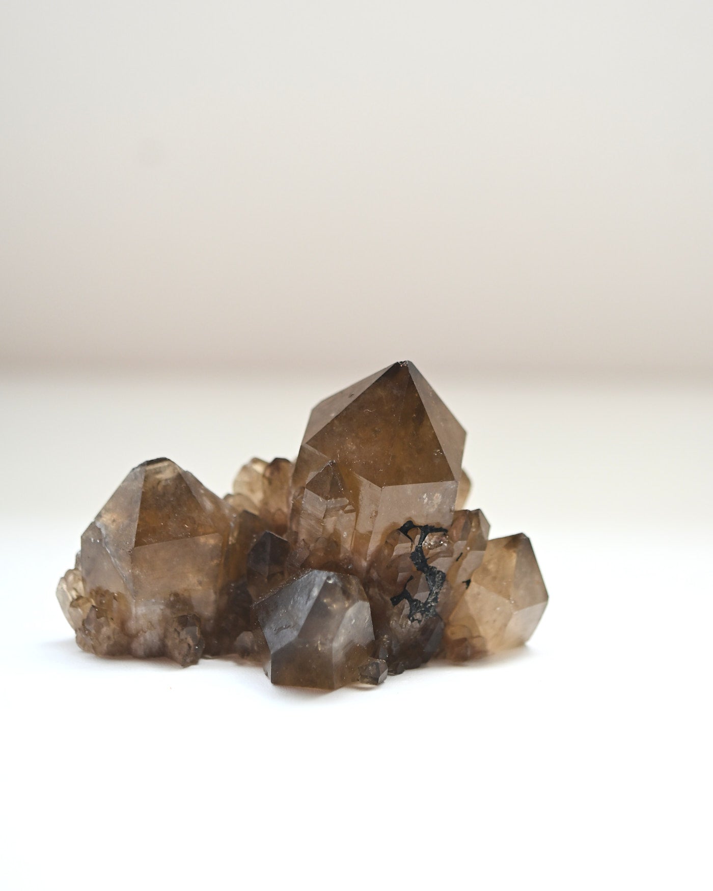 Smoky Elestial Citrine Cluster