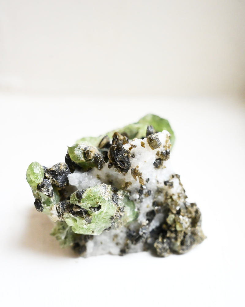 Epidote Diopside Calcite Tremolite Cluster