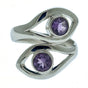 Evil Eye Amethyst Ring