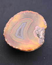 Fighting Blood Agate Slice Hebei China - on surface
