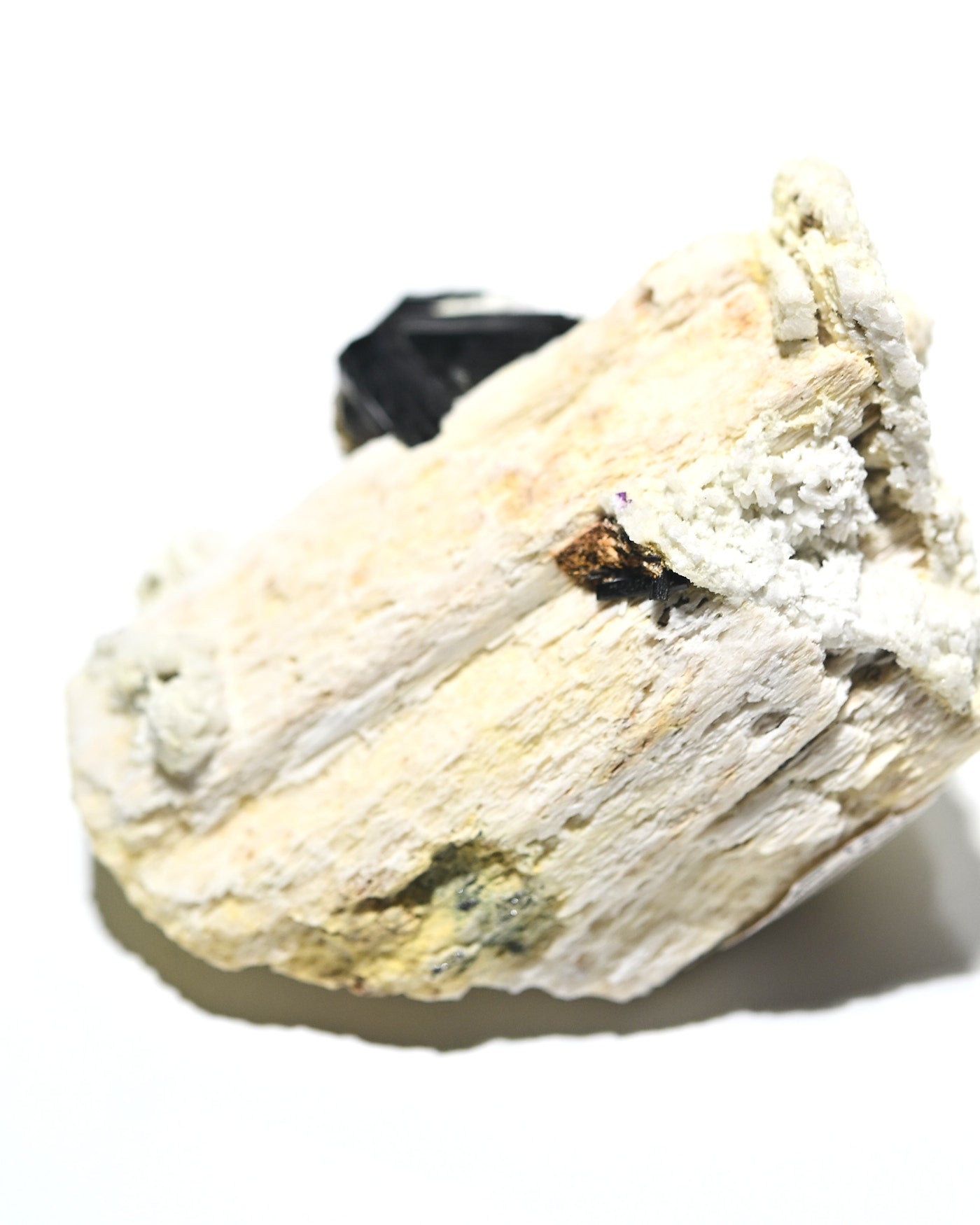 Black Tourmaline on Feldspar Matrix 386g