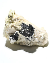 Black Tourmaline on Feldspar Matrix 386g