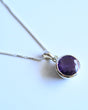 Amethyst Pendant — Sterling Silver
