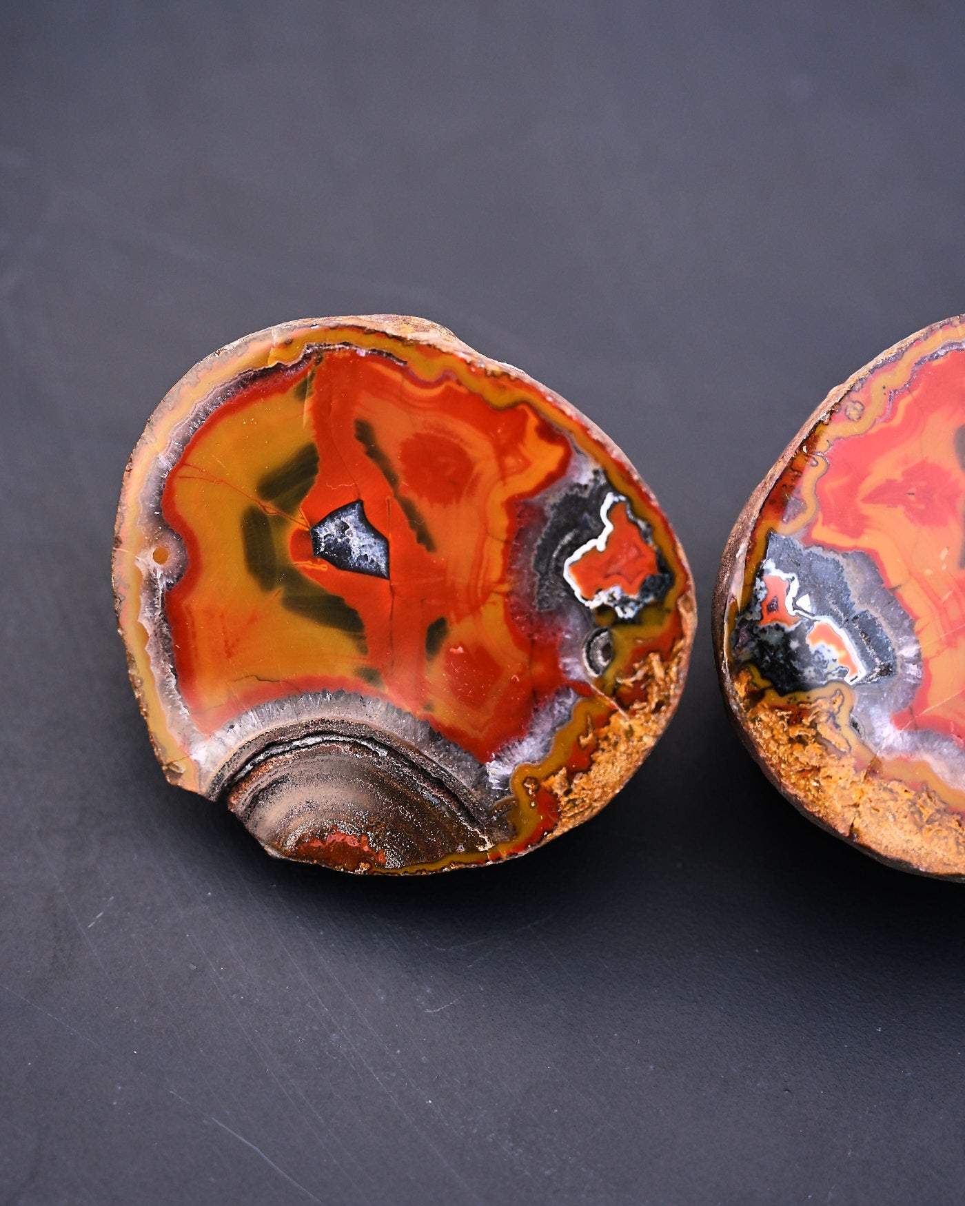 Fighting Blood Agate Matched Pair Hebei China