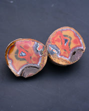 Fighting Blood Agate Matched Pair Hebei China