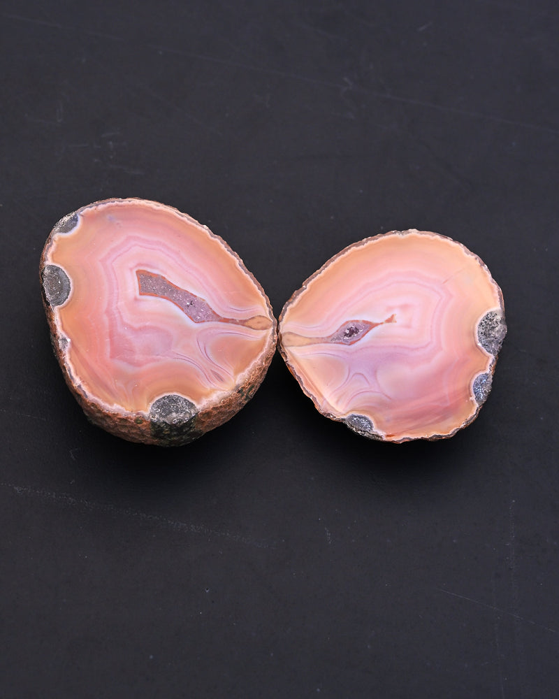 Fighting Blood Agate Matched Pair Hebei China