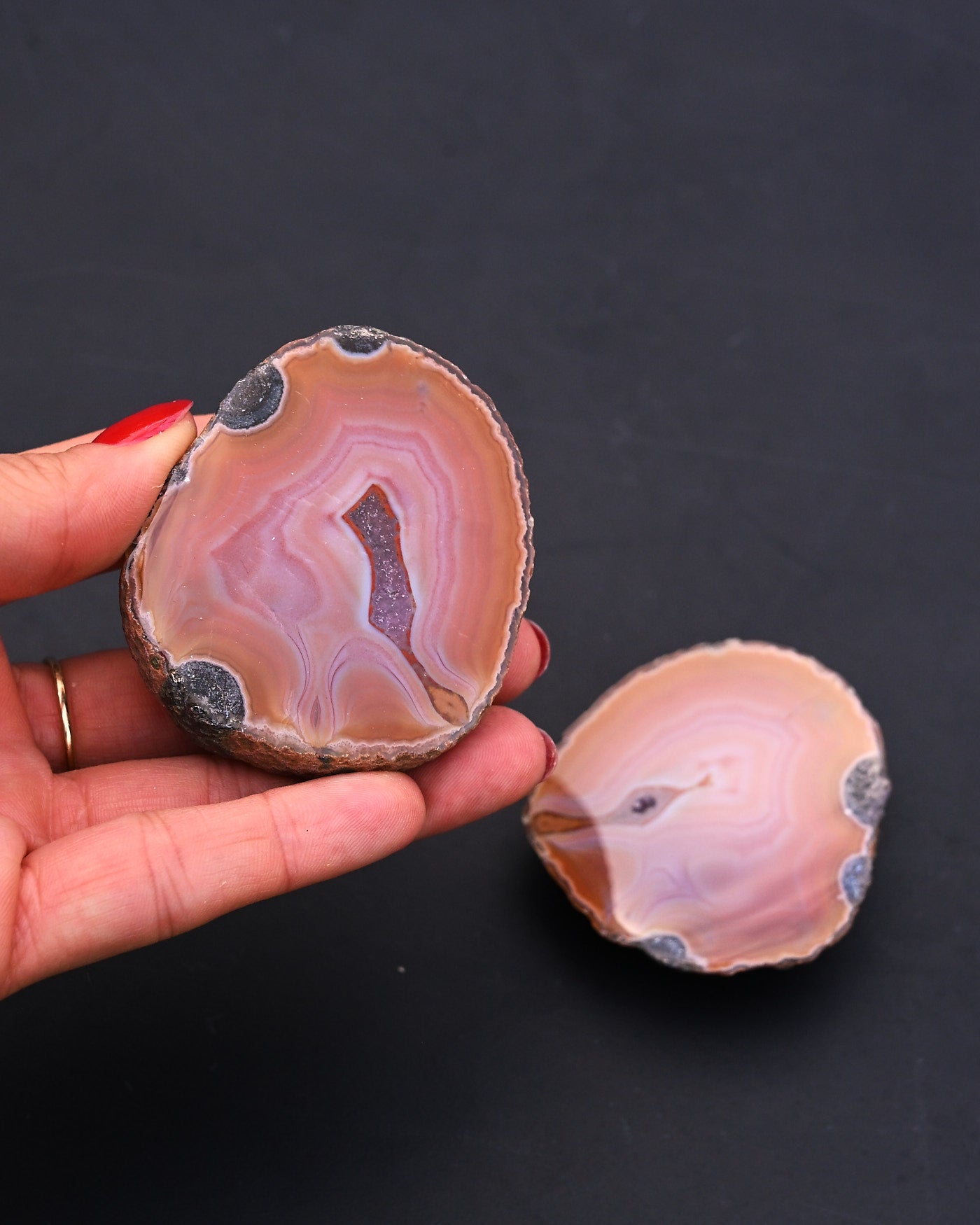 Fighting Blood Agate Matched Pair Hebei China