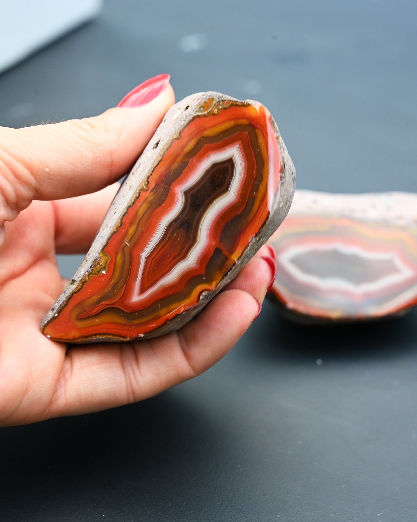 Fighting Blood Agate Matched Pair Hebei China