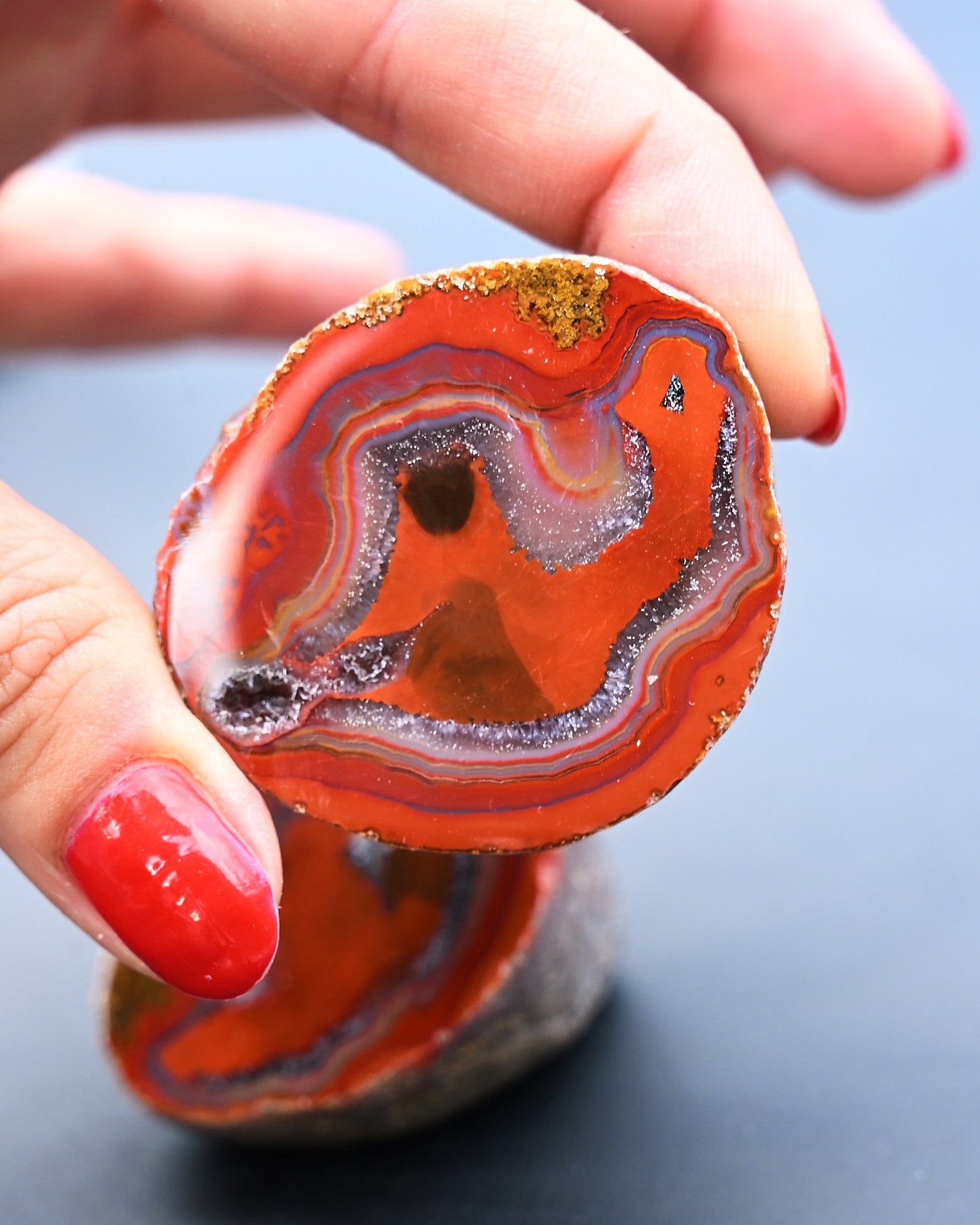 Fighting Blood Agate Matched Pair Hebei China