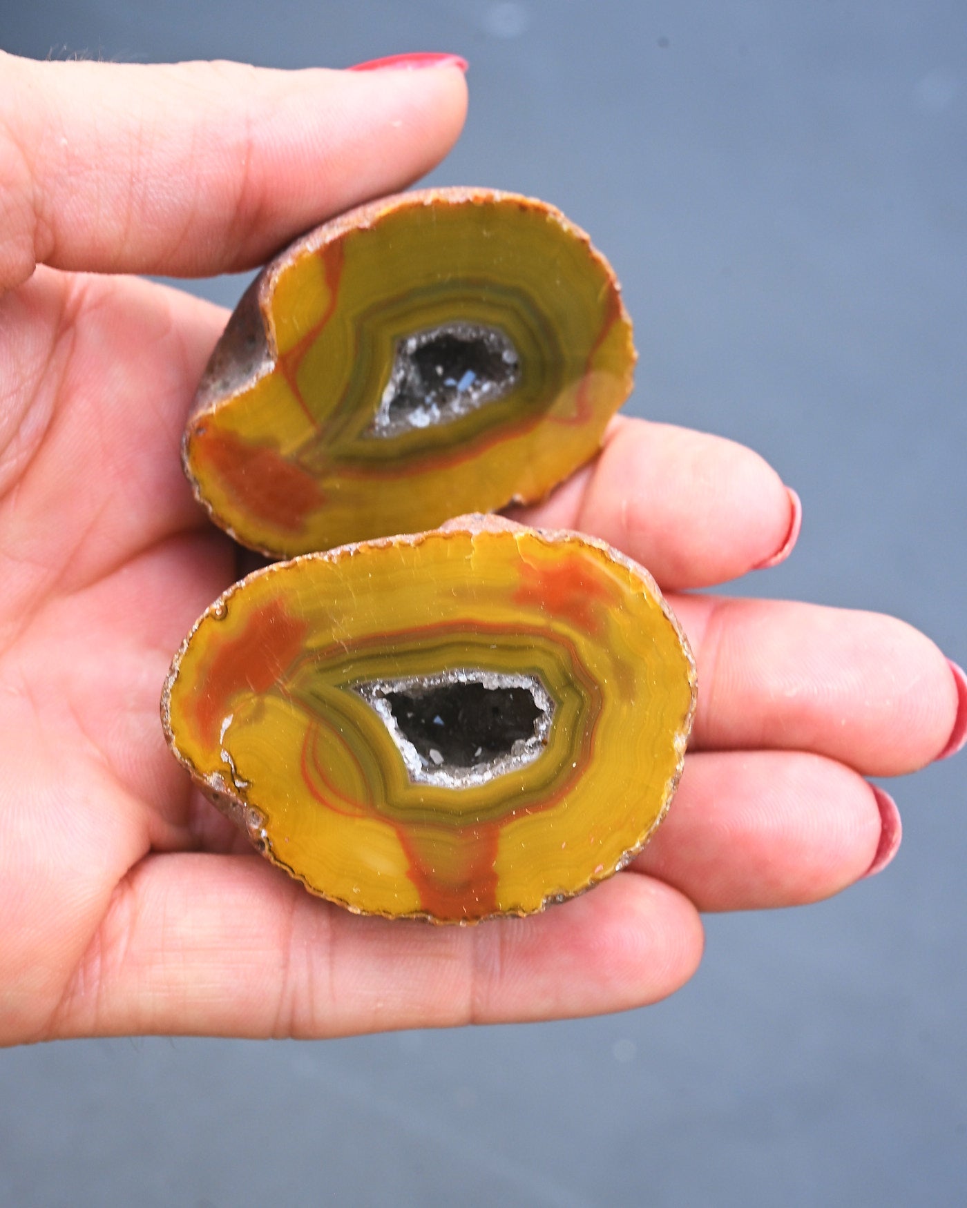 Fighting Blood Agate Matched Pair Hebei China