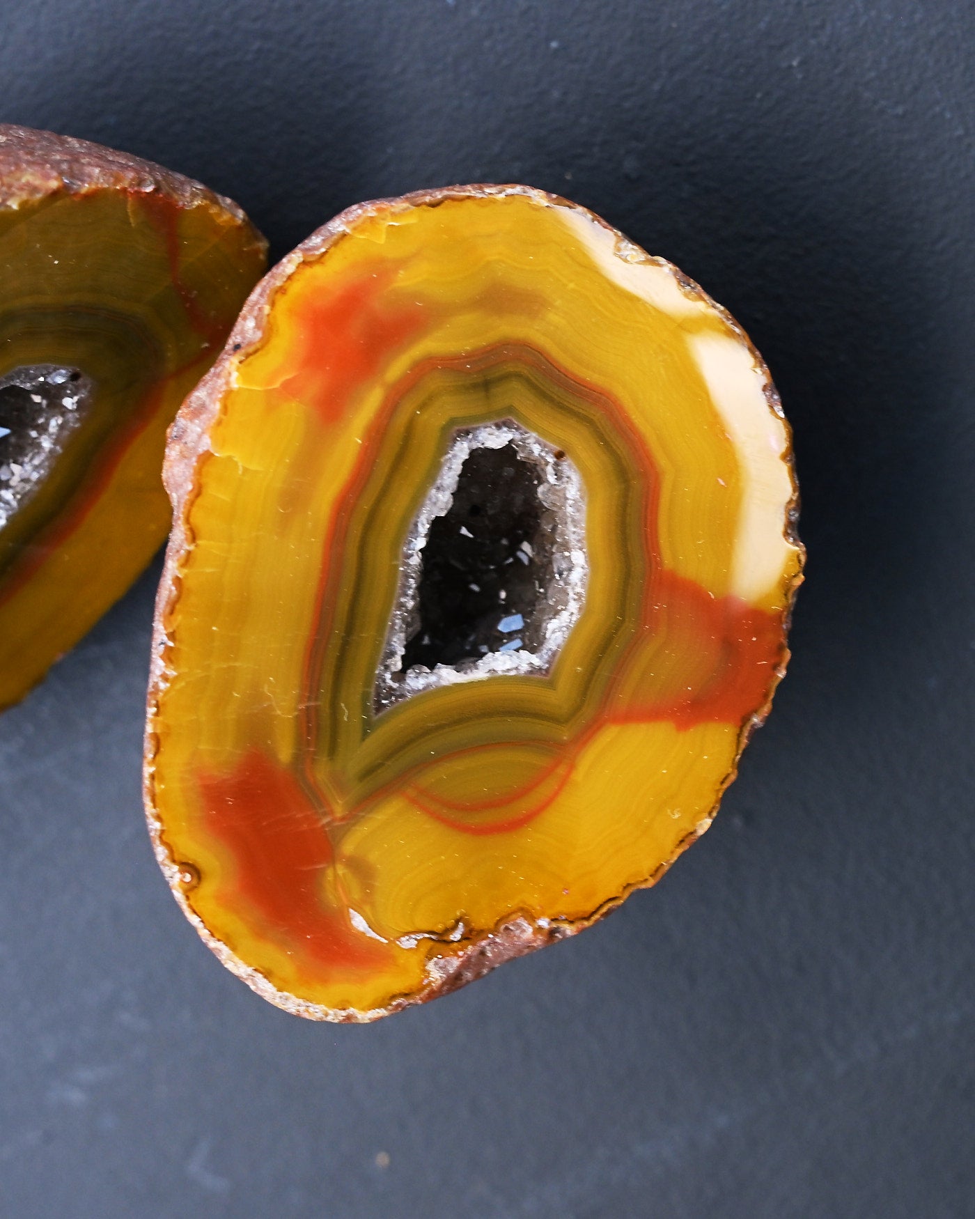 Fighting Blood Agate Geode Hebei China