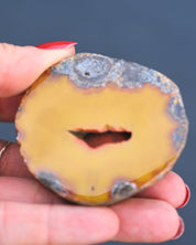 Fighting Blood Agate Geode Hebei China