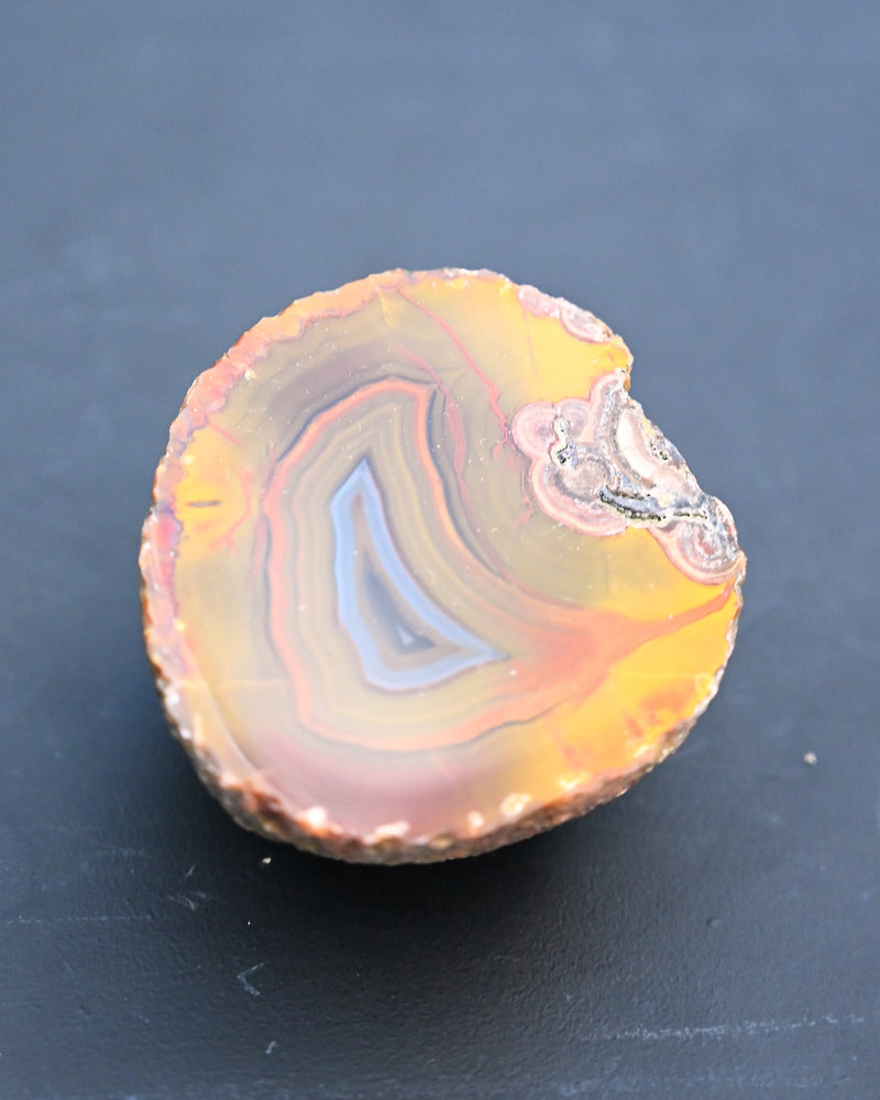 Fighting Blood Agate Geode Hebei China