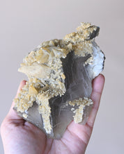 Fluorite with Calcite — Afghanistan — 380g - rainbow fluorite crystal close up detail