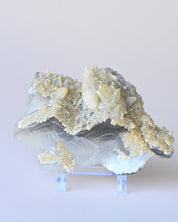 Fluorite with Calcite — Afghanistan — 380g - rainbow fluorite crystal in natural light