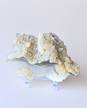 Fluorite with Calcite — Afghanistan — 380g - rainbow fluorite crystal scale view