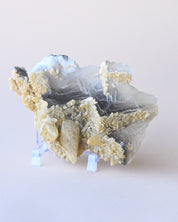 Fluorite with Calcite — Afghanistan — 380g - rainbow fluorite crystal view 8
