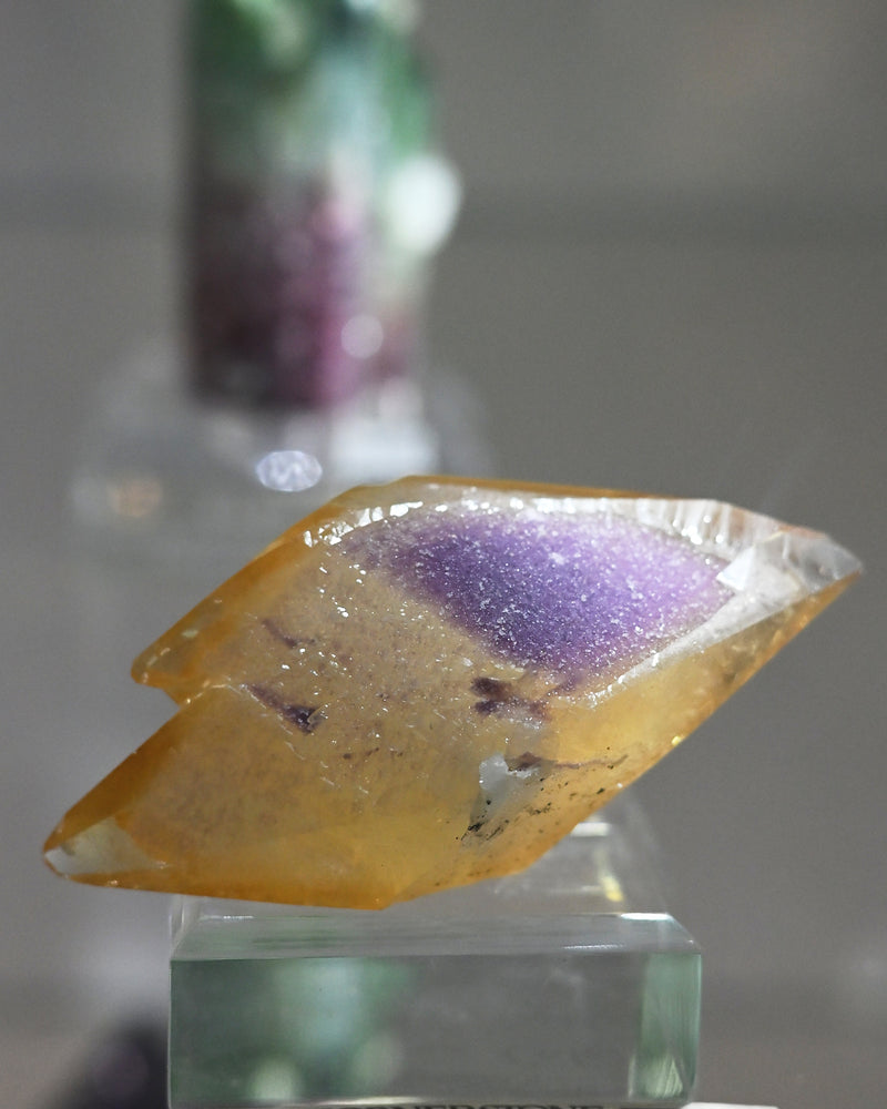 Fluorite on Calcite – Elmwood Mine, Tennessee